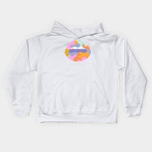 Tie-Dye Lips Kids Hoodie